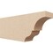 Ekena Millwork 4in. W x 8in. H x 20in. L Asheboro Woodgrain TimberThane Rafter Tail, Primed Tan RFTUR04X08X20ASHRCPR - alternate 1